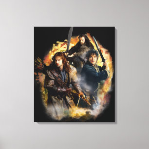 Kili, BILBO BAGGINS™ och THORIN OAKENSHIELD™ A Canvastryck