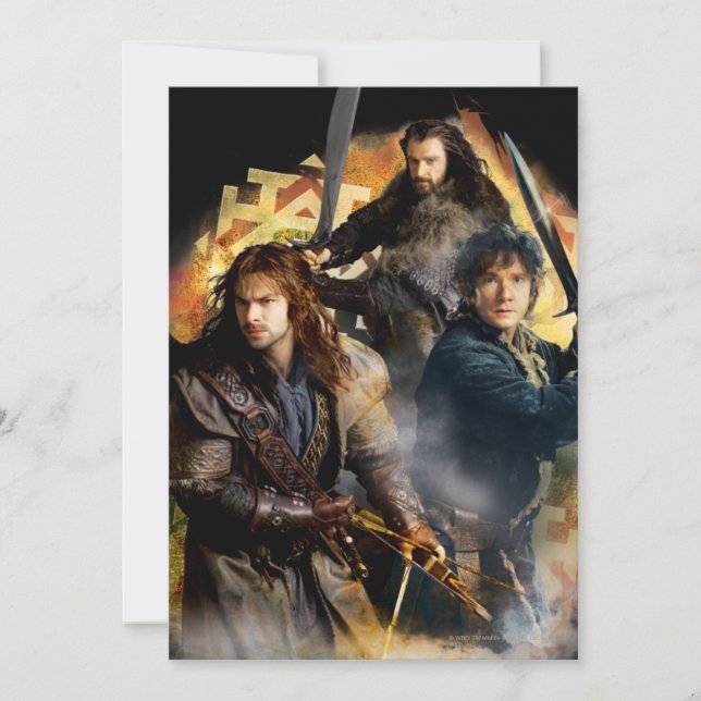 Kili, BILBO BAGGINS™ och THORIN OAKENSHIELD™ Art (Framsida)