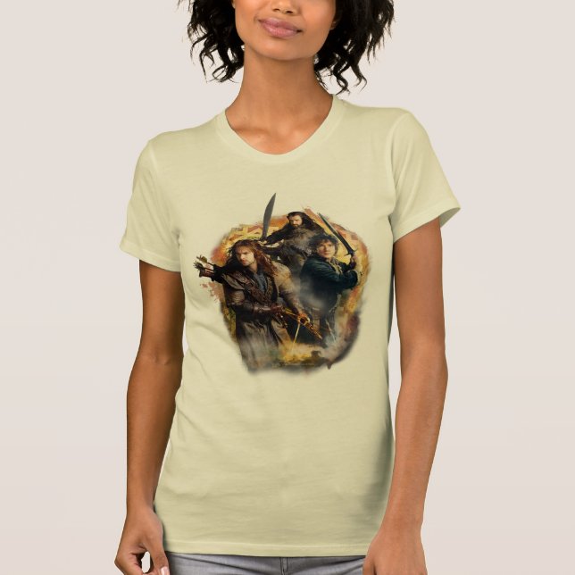 Kili, BILBO BAGGINS™ och THORIN OAKENSHIELD™ Art T Shirt (Framsida)
