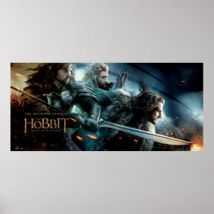 Kili, Fili & laddning för THORIN OAKENSHIELD™ som Poster