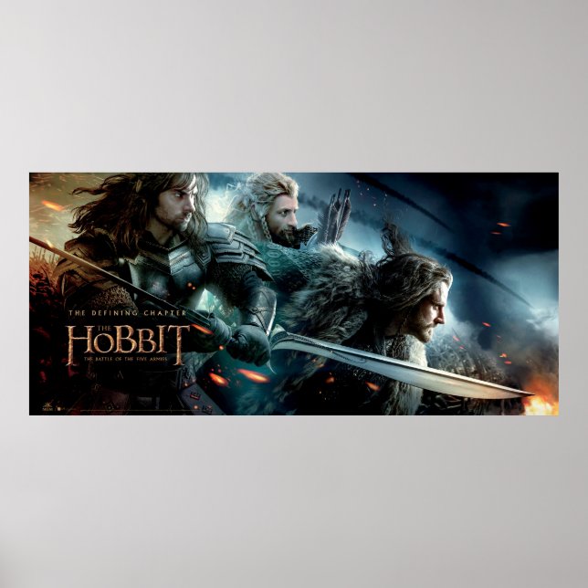 Kili, Fili och THORIN OAKENSHIELD™-charm för att b Poster (Framsidan)