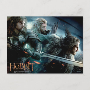 Kili, Fili och THORIN OAKENSHIELD™-charm för att b Vykort