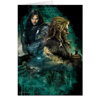 Kili & Fili over Erebor Hälsningskort