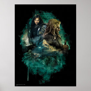 Kili & Fili over Erebor Poster
