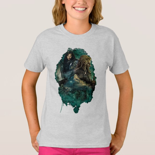 Kili & Fili over Erebor Tee Shirt (Framsida)