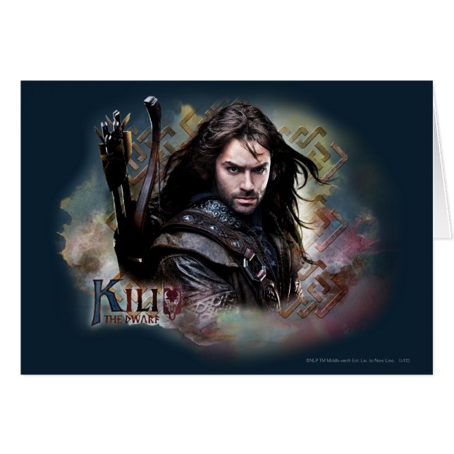 Kili med Namn Hälsningskort (Framsidan Horizontal)