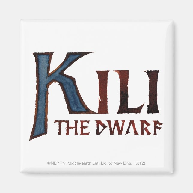 KILI THE DWARF™ Namn Magnet (Framsidan)