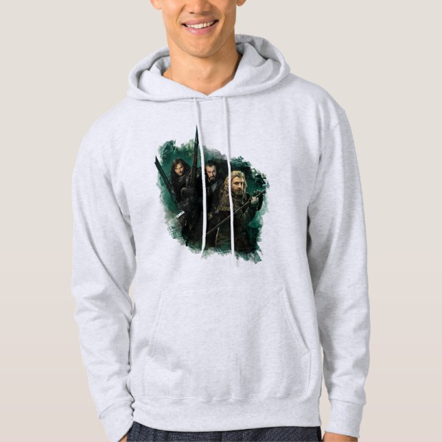 Kili, THORIN OAKENSHIELD™ och Fili Graphic Hoodie (Framsida)