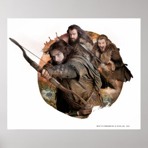Kili, THORIN OAKENSHIELD™ och Fili Poster