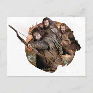 Kili, THORIN OAKENSHIELD™ och Fili Vykort