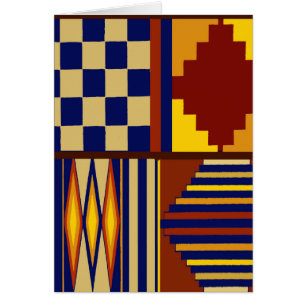 Kilim Bönematta design Hälsningskort