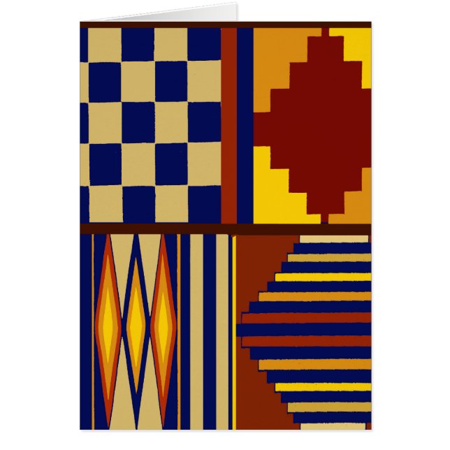 Kilim Bönematta design Hälsningskort (Framsidan)