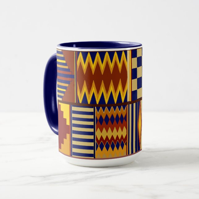 Kilim Bönematta design Mugg (Framsida vänster)