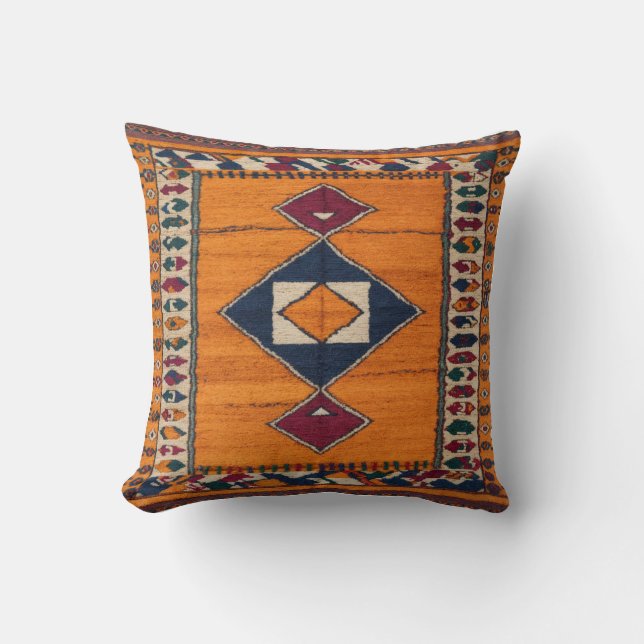 Kilim Cushions för persisk glöd (Persian Glow’ Gul Kudde (Framsida)