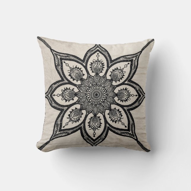Kilim Lumbar Mandala Pillows: Ethnic Beauty Kudde (Framsida)