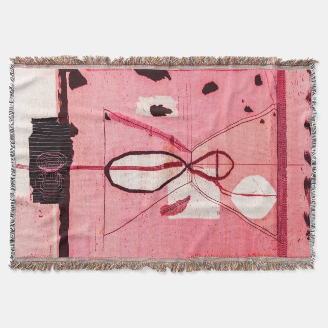  Kilim: Rosa marockanskt kulturarv Filt (Framsidan)