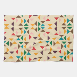 Kilim triangle mönster beige kökshandduk