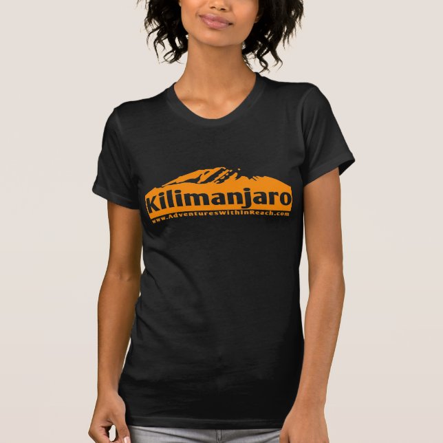Kilimajaro orange tee shirt (Framsida)