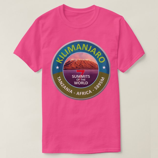 Kilimanjaro 7 summits collection t shirt (Design framsida)