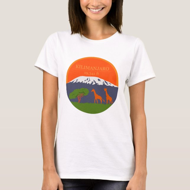 Kilimanjaro Altitude T Shirt (Framsida)