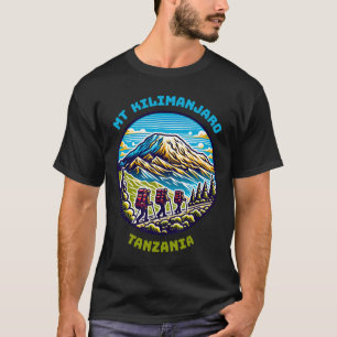 Kilimanjaro-berget Vandring Tanzania Afrikansk van T Shirt