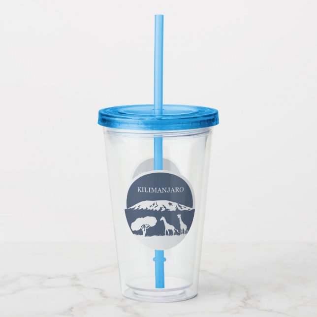 Kilimanjaro (blå) take away mugg (Framsida)
