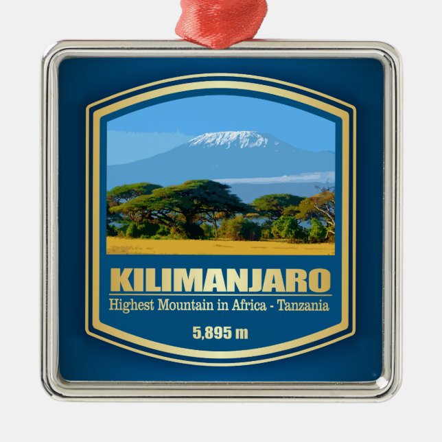 Kilimanjaro Julgransprydnad Metall (Framsidan)