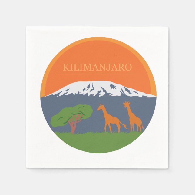 Kilimanjaro Pappersservett (Framsidan)