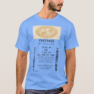 Kilimanjaro Safari fastpass TShirt T Shirt