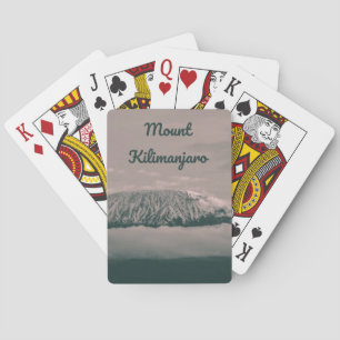 Kilimanjaro Snö Volcano i Afrikan Tanzania Casinokort