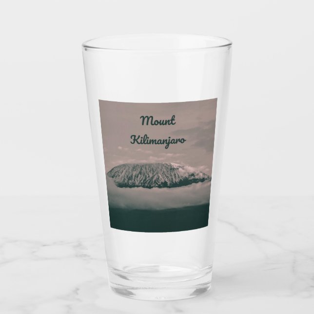 Kilimanjaro Snö Volcano i Afrikan Tanzania Glaskopp (Framsida)