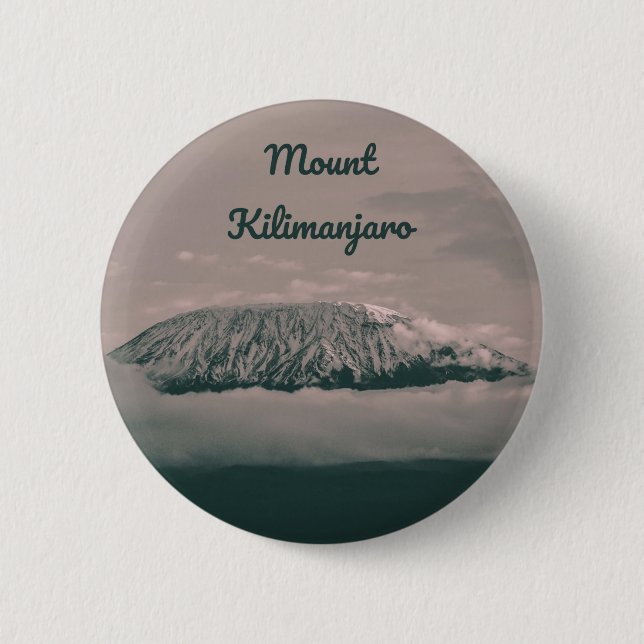 Kilimanjaro Snö Volcano i Afrikan Tanzania Knapp (Framsida)