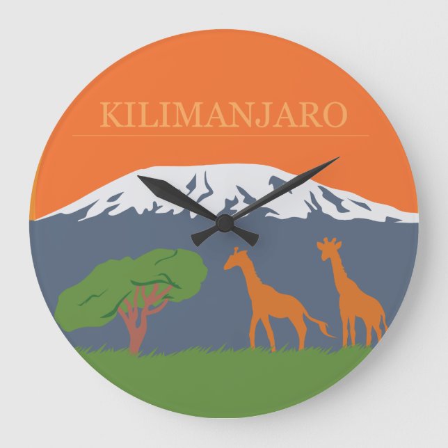 Kilimanjaro Stor Klocka (Framsida)