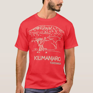 Kilimanjaro Tanzania Afrika Giraffe T Shirt