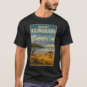 Kilimanjaro Tanzania Illustration Resa Konst T Shirt