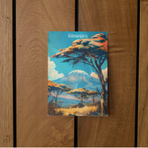 Kilimanjaro Tanzania Vintage resor Vykort