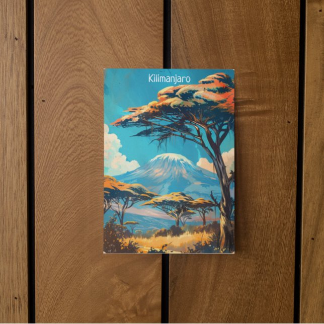 Kilimanjaro Tanzania Vintage resor Vykort (vintage kilimanjaro postcard)