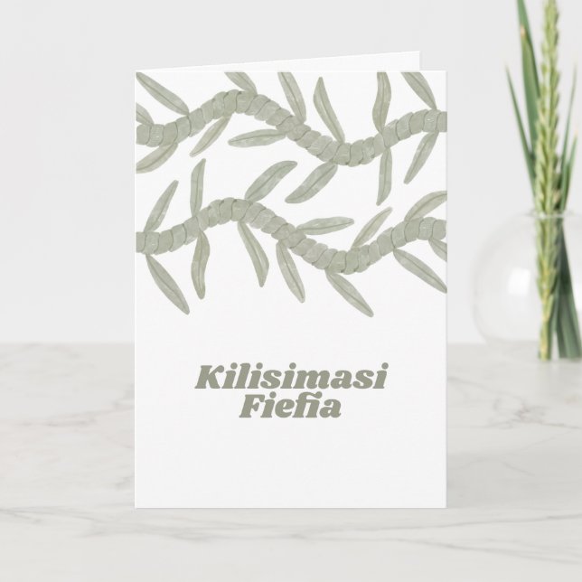 Kilisimasi Fiefia Tack Kort (Framsida)