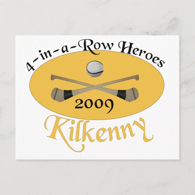 Kilkenny 4-i-a-Row minnesstund Vykort (Framsida)