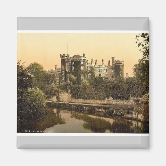 Kilkenny Castle. Co. Kilkenny, Irland, storartat Magnet (Framsidan)