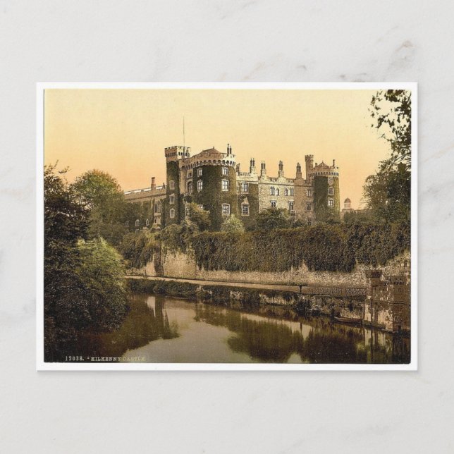 Kilkenny Castle. Co. Kilkenny, Irland, storartat Vykort (Framsida)