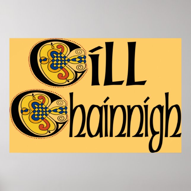 Kilkenny (gaeliska) Poster Skriv ut (Framsidan)