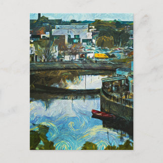 Kilkenny, Irland som förbiser floden Nore Vykort