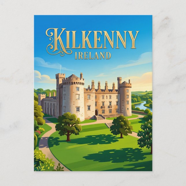 Kilkenny slott Irland Vykort (Framsida)
