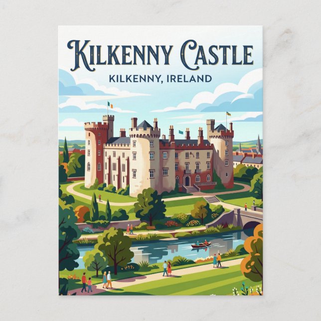 Kilkenny slott Irland Vykort (Framsida)
