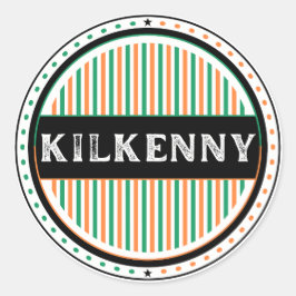 Kilkenny Stad Pride Emblem – Irländsk Identitet Runt Klistermärke