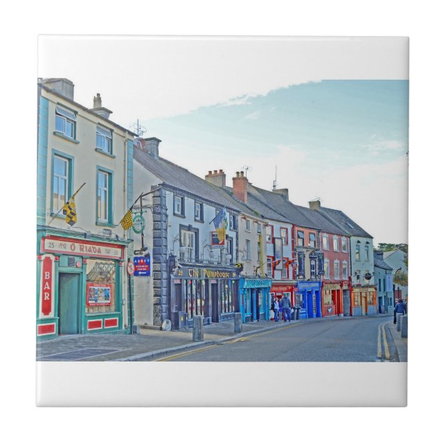Kilkenny Street Tom Wurl Postcard Kakelplatta (Framsidan)