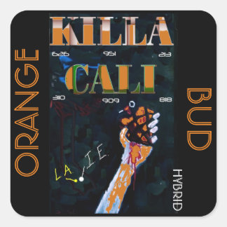 KILLA CALI ORANGE BUD FYRKANTIGT KLISTERMÄRKE