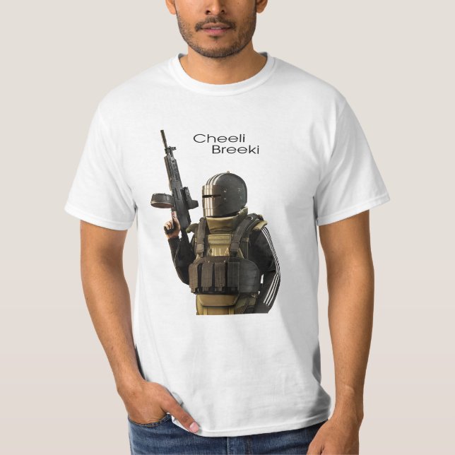 Killa ’Cheeki Breeki’ Escape from Tarkov T Shirt (Framsida)
