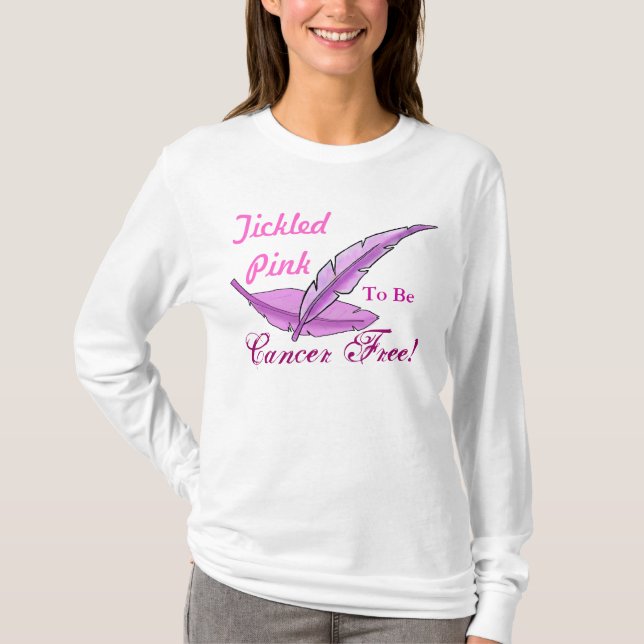 Killad rosa bröstcancerT-tröja Tee Shirt (Framsida)